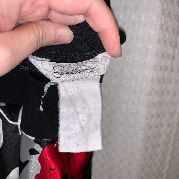 Speechless Long Black Handkerchief Hem Dress - Picture 4 of 10